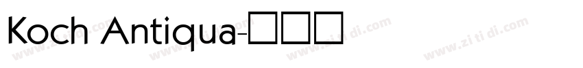 Koch Antiqua字体转换